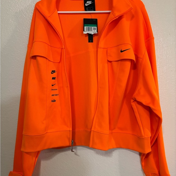 Nike Women's Vibrant Orange Bomber Jacket - Picture 6 of 10